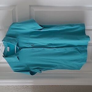 Columbia Short Sleeve Travel Button Down Shirt Women's Large